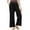 Black, variant on BLVB Beach Pants for Women Trendy Lounge Loose Drawstring Elastic Waist Cotton Linen Pant Trousers Casual Summer Slacks Clothes