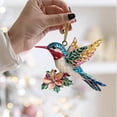 thumbnail image 4 of Hummingbird Ornament, Acrylic Bird Pendant for Christmas Tree, Sparkling Window Decoration for Home & Garden, Festive Wreath Accent, 4 of 5