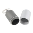 thumbnail image 3 of Botella de tableta a prueba de agua Caja De Píldoras Llavero Impermeable Sola Cámara Organizador De Píldora De Aluminio Para Viajes Al Camping Senderismo Playa Pesca Jo - Gris l,, 3 of 7