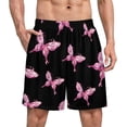 thumbnail image 1 of Faty-T Butterfly Men's Pajama Shorts Drawstring Pajama Pants Loungewear Pj Bottoms with Pockets, 1 of 8