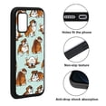 thumbnail image 2 of WIRESTER Shockproof Soft Rubber Cover Case for Samsung Galaxy A03S 4G LTE (Not 5G) 6.5" 2021, English Bulldog Funny Playful Postures On Aero Blue Background, 2 of 5