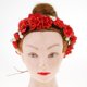 thumbnail image 2 of Ajustable Mujer Boho Diadema De Flores Boda Nupcial Floral Del cabellero Headwear rojo BLESIY Venda de la flor de Rose de la espuma, 2 of 8