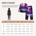 thumbnail image 4 of Balery Purple Moon Tree Night Sky Conjunto de Pijama con Estampado para Mujer, Conjunto de Dos Piezas con Manga Larga, Ropa de Dormir Suave con Bolsillos, Pijamas Cómodos-Medium, 4 of 7