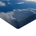 thumbnail image 2 of Ambesonne Scenery Fitted Sheet, Vibrant Sun Clear Sky, Twin XL Size, Grey Blue, 2 of 3