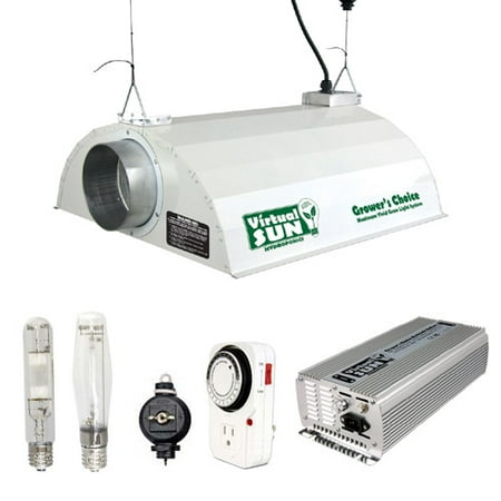 Virtual Sun VSD600DS 600 Watt HPS MH Grow Light Hood Reflector Digital Ballast Kit - Dimmable