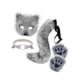 thumbnail image 5 of Conjunto de collar y Cola de animal Fernando Máscara facial Halloween juego de rol Gris oscuro, 5 of 8