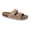 Gold, variant on GIAN-107 Women's Slip On Double Buckle Rhinestone Studded Cork Footbed Sandal