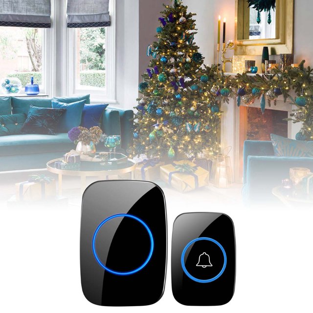 BotaniNest Smart Home Wireless Doorbell Battery Operated Digital Chime Kit Easy Installation No Wiring Required Long Range Remote Notification For Home