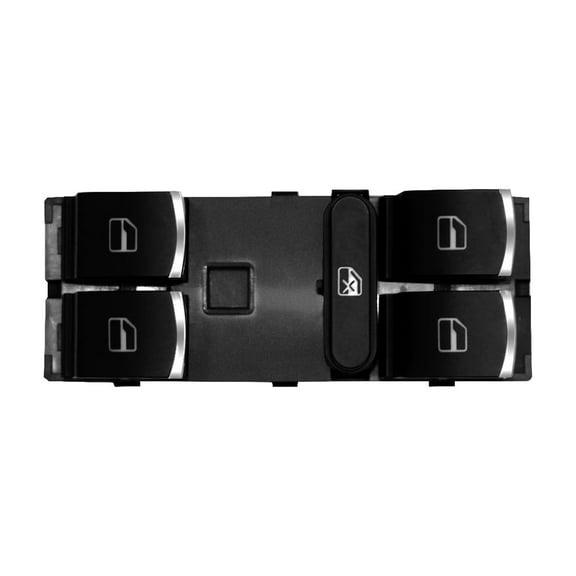 Front Left Power Window Switch Replacement For 2012-2018 Volkswagen Passat Black and Chrome