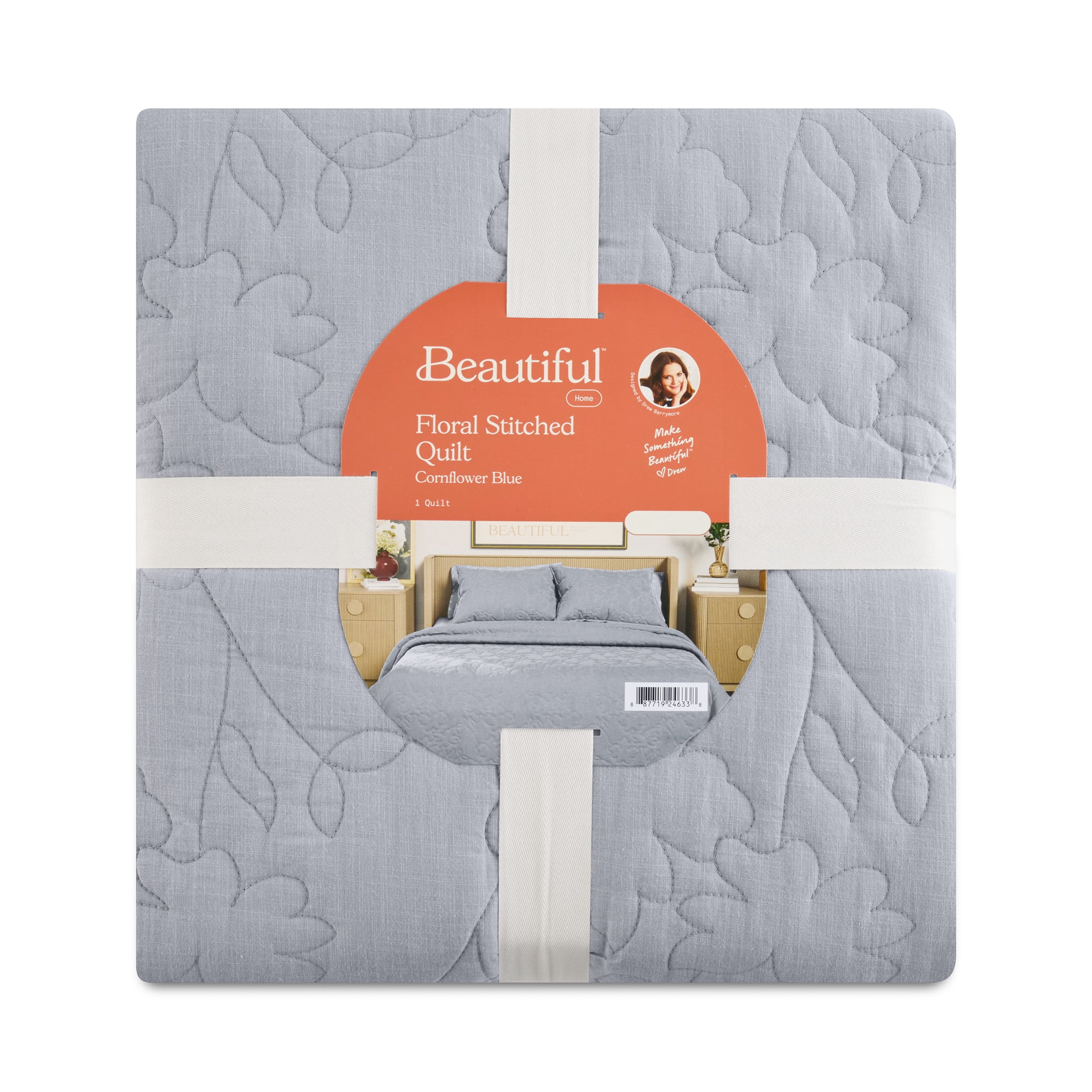 Beautiful The Bedding Collection By Drew Barrymore Velvet Slub Quilts, Full/Queen - Reversible