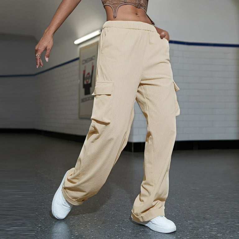 Loose Fit Cargo Pants for Women