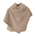 thumbnail image 4 of Women Casual Solid Functional Knitted Shawl Cape Warm Scarf Blanket Scarf for Women Silk Shawl Wrap Long with Sleeves Metallic Fabric Dress Women's Scarfs Winter for Women Winter Formal And Shawl, 4 of 4