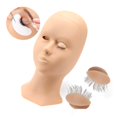 thumbnail image 3 of kurtrusly Silicone Training Mannequin Head for Training Profession Use Face Head Pink Eyelid Box, 3 of 9