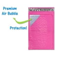 thumbnail image 3 of 30 Pack 4x8, 6x10", 8x12, 10x15 Inch Hot Pink, Yellow, Purple Assorted Combo Padded Colored Bubble Mailers, Self Seal Mailing Shipping Envelope Bags, 3 of 8