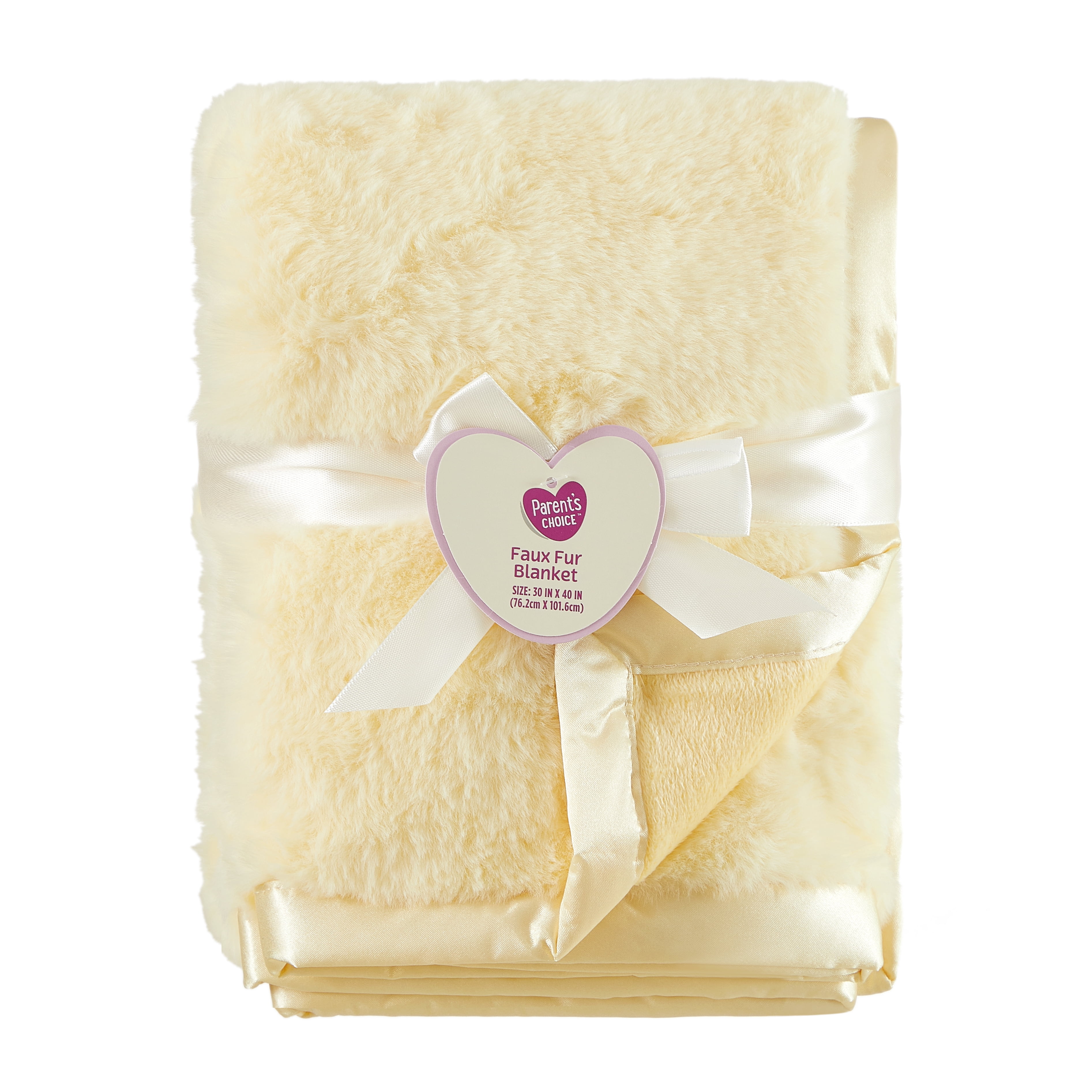 Parent's Choice Satin Trim Blanket - Transparent Yellow 30" x 40"