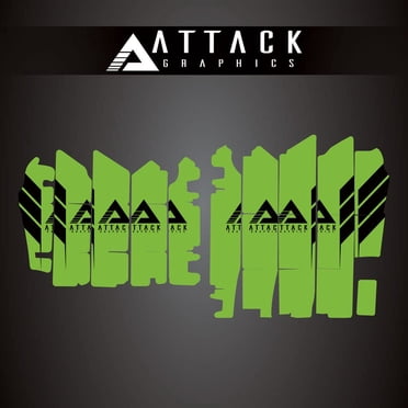 Attack Graphics Renegade Radiator Louver Decals Green for Kawasaki KX450 2019-2023