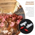 thumbnail image 2 of Chicken Nipples Tee Fittings - Fully Automatic Poultry Waterers Kit Water Drinker 10 Pack, 2 of 9