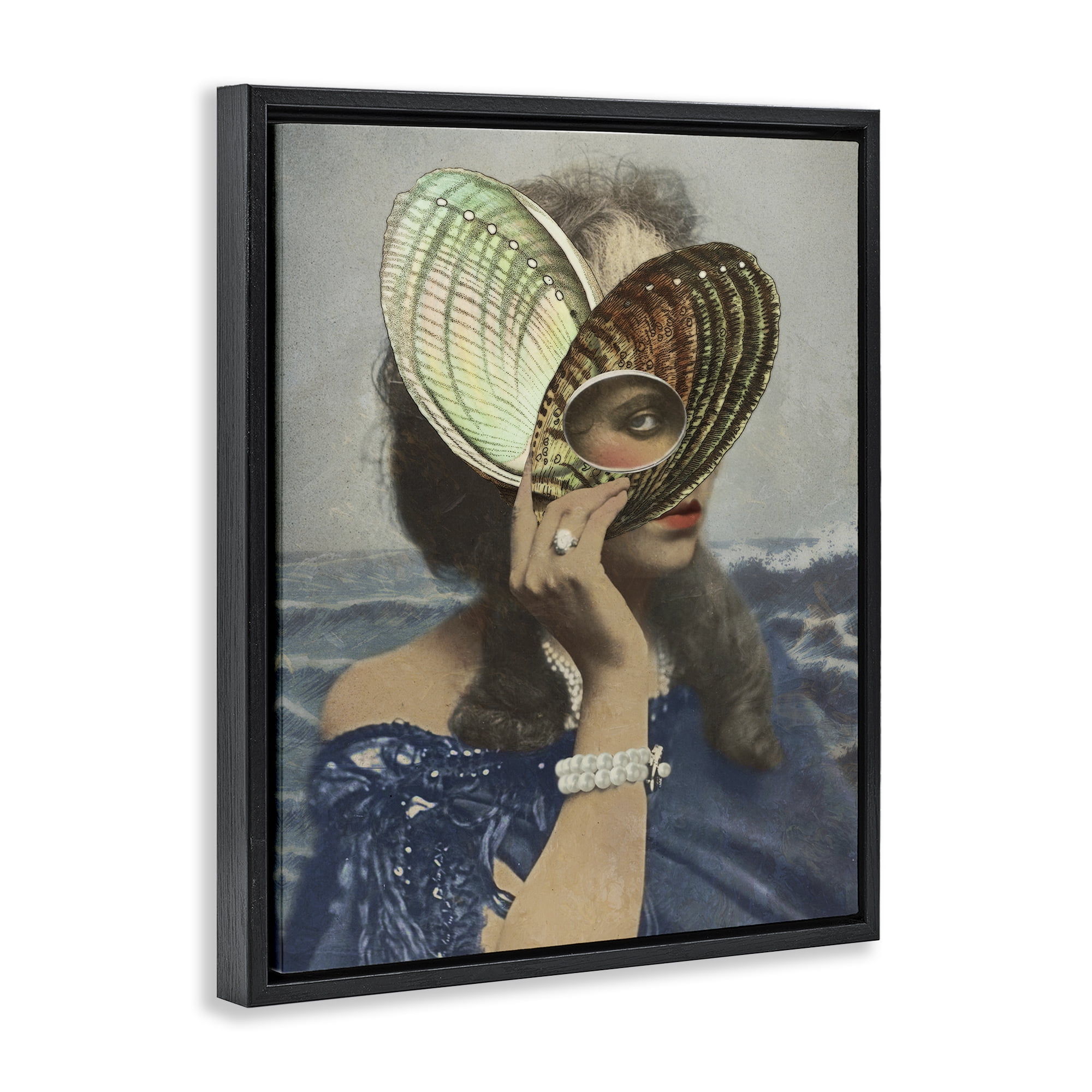 Stupell Industries Portrait of Naturalist Black Framed Floater Canvas Wall Art, design by Victoria Barnes