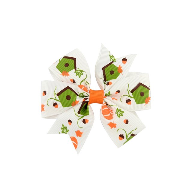 Hairpin HUOGUO Halloween para niños con estampado de calabazas para niñas