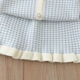 thumbnail image 5 of Tiijoy Girls Elegant Bow Knit Cardigan Jacket Skirt Outfits Spring Clothes Set, Sizes 3-4, 5 of 6