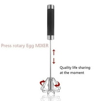 10-Inch Hand-Operated Rotary Egg Beater for Home Baking and Cooking