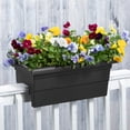 thumbnail image 2 of Root & Vessel Countryside Railing Planter, Black, 16", 2 of 5