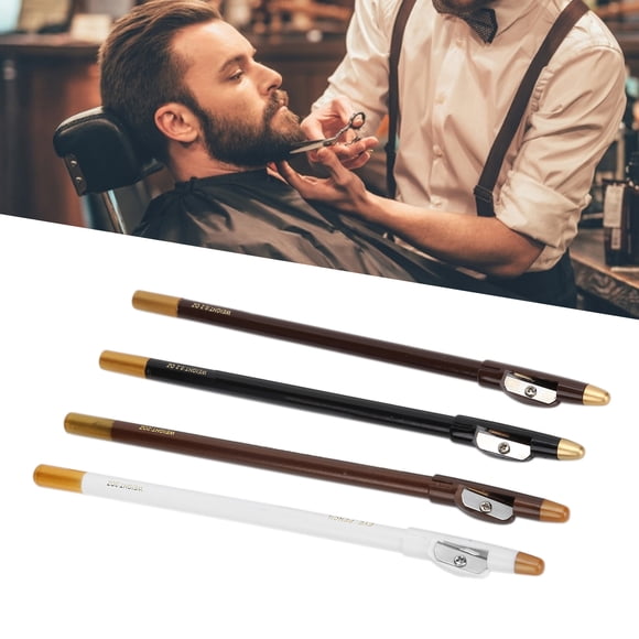 Herramienta De Lápiz De Peluquero, Lápiz De Peluquero Elegante Sustancia Mineral 4 Piezas Forma De Barba De Pelo Para Uso Profesional Familiar