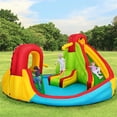 thumbnail image 4 of Castillo Hinchable Costway Con 2 Toboganes pared para Escalar Piscina canasta de baloncesto, 4 of 9