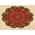 thumbnail image 1 of Ahgly Company Indoor Rectangle Patterned Tomato Sauce Red Area Rugs, 8' x 12', 1 of 6