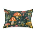 thumbnail image 7 of Yayeee Pillowcase Queen Size Set of 2 Satin Wrinkle Resistant Pillow Case, Orange Mushroom, 7 of 7