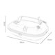 thumbnail image 5 of Caja de arena para gatos, bandeja de arena para mascotas, caja de arena para gatos, lavabo profundo, marco desmontable semicerrado, suministros fácile Gris L jinwen Bandeja de arena para gatos, 5 of 8