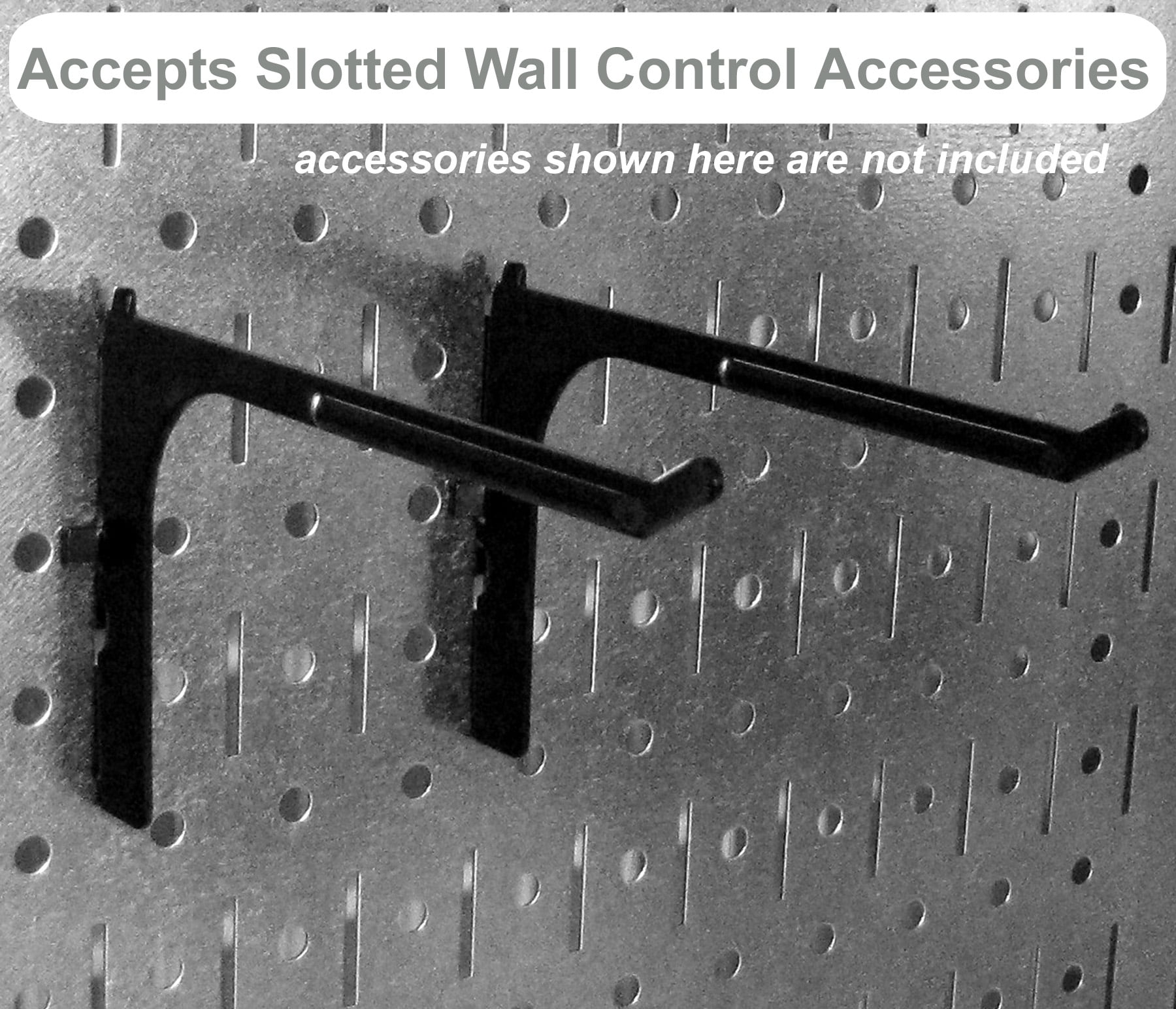 Wall Control Modular Pegboard Tool Organizer System - Wall-Mounted Metal Peg Board Tool Storage Unit for Pegboard Tiling (Blue Pegboard)