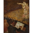 thumbnail image 2 of Carlos Baca-Flor 15x18 Black Ornate Wood Framed Double Matted Museum Art Print Titled - Paris Nocturne. the Singer (ca. 1900), 2 of 5