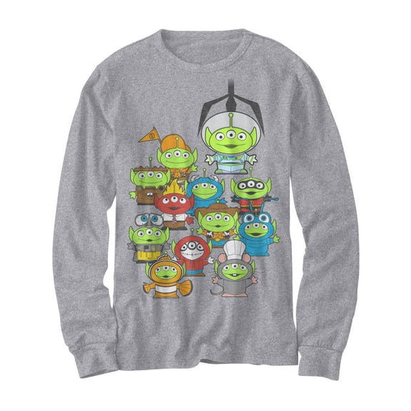 Hybrid Big Boys Toy Story Long Sleeves Graphic T-Shirt Heather Gray L