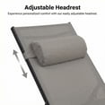 thumbnail image 6 of TLSUNNY Outdoor Lounge Chair Set of 3, Patio Beach Pool Sunbathing Lawn Lounger Recliner Chiar W/ Arm, Side Table, for Tanning, 6 of 16