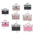 thumbnail image 2 of Storage Case Makeup Box Exquisite Multicolored Jewelry Container Craftsmanship Light-weight Women Tools Organizer Beige/L, 2 of 8