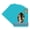 Aquamarine Blue, variant on Navy Blue Picture Frame Mat for 8.5x11 Frames - Oval Opening for 5x7 Photos - 1 Mat