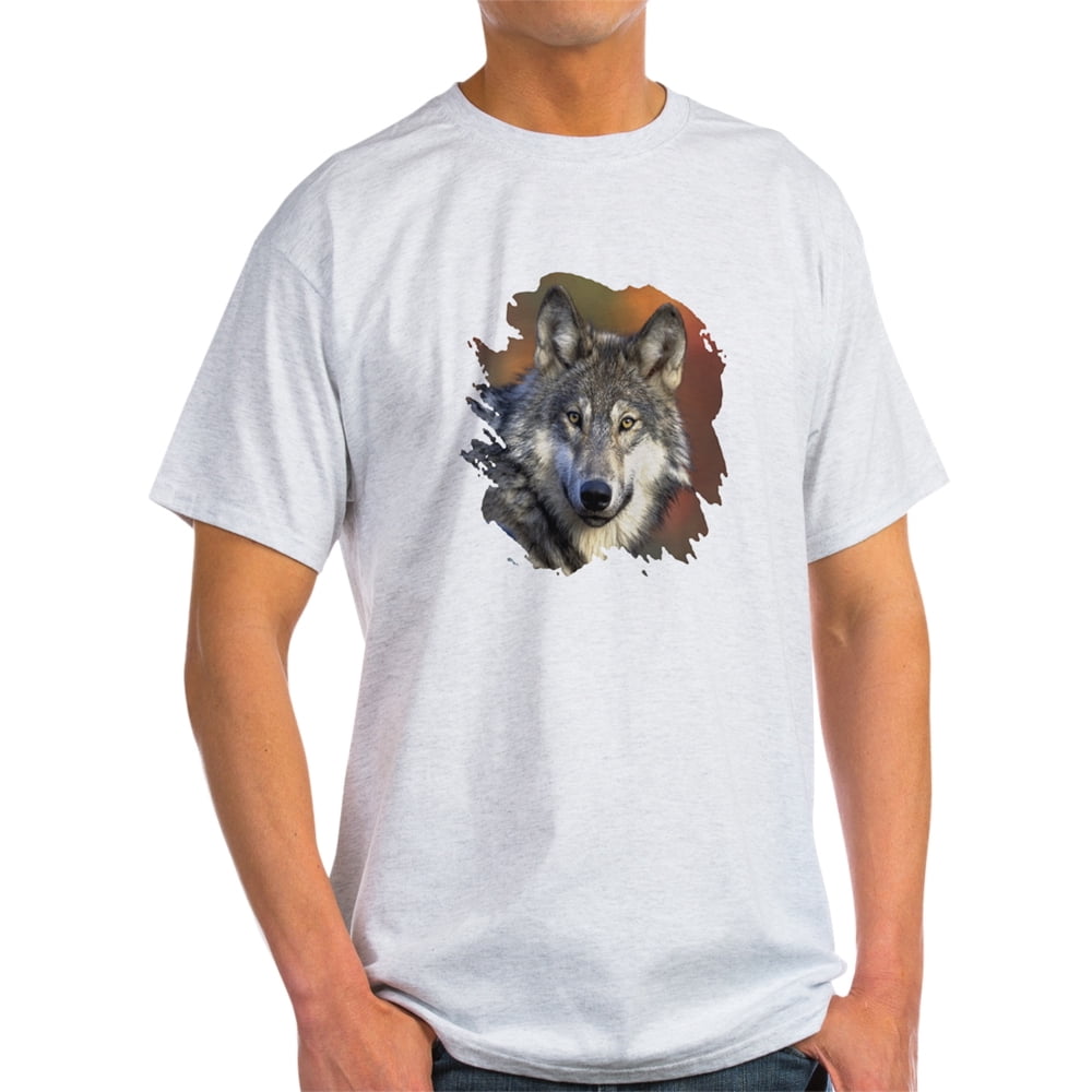 CafePress - CafePress - Gray Wolf Ash Grey T-Shirt - Light T-Shirt - CP ...