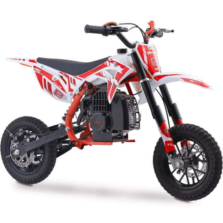 Motoworks 125cc Petrol Powered 4-Stroke Kids Dirt Bike - Red