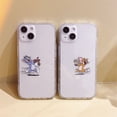 thumbnail image 2 of Funda de teléfono con diseño de gatos para IPhone, carcasa transparente de ratón para modelos 11, 12, 14, 13 Pro MAX, Mini, XR, XS Max, X, SE2, 7, 8, 14Plus, 2 of 4