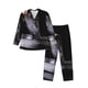 thumbnail image 1 of Balery Black Cobra Snake Pijama para Hombre de Dos Piezas con Manga Larga, Conjunto de Dormir y Descanso Suave con Bolsillos-Medium, 1 of 7