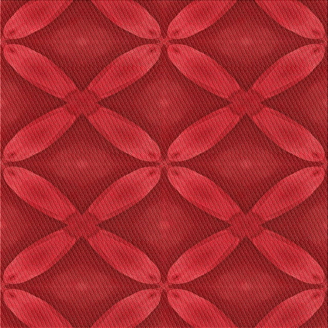 Ahgly Company Tapis d'Intérieur Lavable en Machine Carré Rouge Transitionnel, 4 Pieds Carré