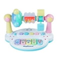 thumbnail image 2 of syligr Baby Musical Piano Toy with Turning Rattle for 6+ Months Interactive Early Learning Electronic Organ, Toddler Activity Center, 5 Keys Flashing Lights, Birthday Gift for Infants 0-12 Months, 2 of 6