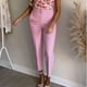 thumbnail image 4 of TRAF-ropa de oficina a la moda, pantalones de cintura alta para mujer, pantalones formales, trajes de oficina, pantalones lápiz, pantalones negros, rosas y blancos para mujer, 4 of 5