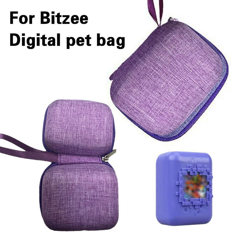  BOVKE Carrying Case for Bitzee Interactive Toy Digital Pet and  Case, Hard Travel Storage Holder Fits Bitzee Virtual Electronic Pets Kids  Toys, Extra Space for Manual, Batteries, Purple+Purple : Toys 