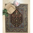 thumbnail image 4 of EORC GREEN Hand Knotted Wool Traditional Traditional Knot Rug, 8'10 X 12', 4 of 6