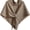 Khaki, variant on Fleece Shawl Wrap for Women, Fleece Poncho shawls Wrap Scarf Sweater Shall Cape | Knit Triangle,Lightweight Warm Cozy Material,Soft Non-itchy,Slouchy Accessory,Perfect For Evening Dresses & Flights