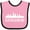 Pink and Black, variant on Inktastic Cleveland Ohio Skyline City Silhouette Boys or Girls Baby Bib