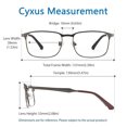 thumbnail image 3 of Cyxus Filtro de Luz Azul Gafas Lentes de Computadora para Hombres y Mujeres Anti Tensión de Ojos Bloquear Ultravioletas Lentes Claros Cyxus Style, 3 of 8