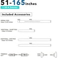 thumbnail image 6 of Tension Curtain Rod, 51-165 inches Adjustable Spring Shower Tension Curtain Rod, Stainless Steel Closet Rod for Windows or Shower, No Drilling, No Rust, Easy to Install, 6 of 12